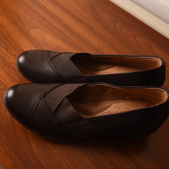 Comfortiva size 11 pillowtop memory foam brown leather new shoes - Picture 8 of 8